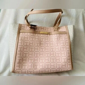 NEW TOMMY HILFIGER LARGE  GEOMETRIC
SHOULDER TOTE BAG